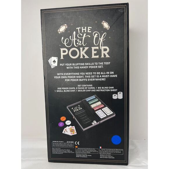 NEW The Art of Poker Original Gentleman's Series Poker Set In Package! - Picture 3 of 5